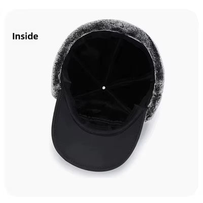 2025 Winter Warm Thickened Artificial Fur Baseball Hat Men'S and Women'S Cycling Skiing Extreme Cold Hat Fishing Hat Outdoor